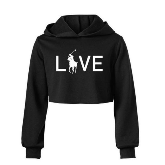 Tops - Custom Cropped Hoodie